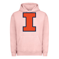 Pigment Salmon Illinois fighting illini, University of Illinois, UIUC, Geari Urban Hoodie - linhVisuals