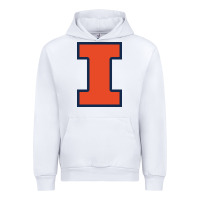 White Illinois fighting illini, University of Illinois, UIUC, Geari Urban Hoodie - linhVisuals