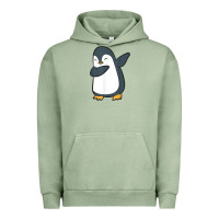 Pigment Oil Green penguin dabbing funny Urban Hoodie - linhVisuals