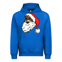 Cobalt black santa claus christmas Urban Hoodie - linhVisuals