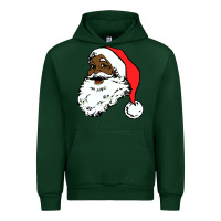 Forest Green black santa claus christmas Urban Hoodie - linhVisuals