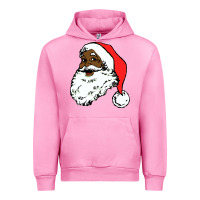 Fuchsia Pink black santa claus christmas Urban Hoodie - linhVisuals