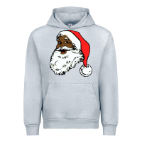 Heather Grey black santa claus christmas Urban Hoodie - linhVisuals