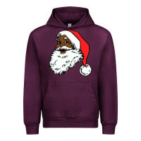 Mauve Wine black santa claus christmas Urban Hoodie - linhVisuals
