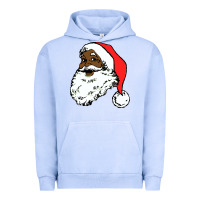 Pigment Grape Ice black santa claus christmas Urban Hoodie - linhVisuals