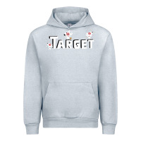 Heather Grey target team 3D Urban Hoodie - linhVisuals