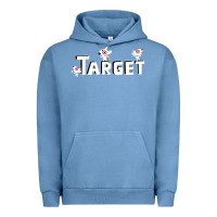Pigment Pebble Blue target team 3D Urban Hoodie - linhVisuals