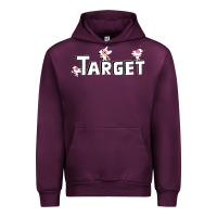 Mauve Wine target team 3D Urban Hoodie - linhVisuals