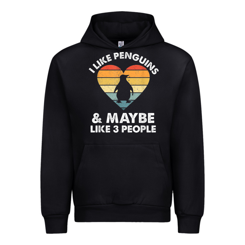 I Like Penguins And 3 People Vintage Urban Hoodie by linhVisuals | Teevron