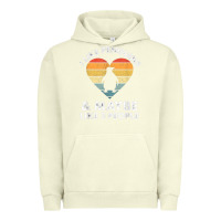 Pigment Pistachio i like penguins and 3 people vintage Urban Hoodie - linhVisuals