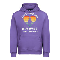 Tulip i like penguins and 3 people vintage Urban Hoodie - linhVisuals