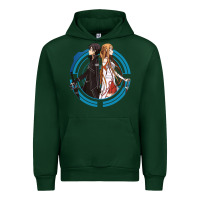 Forest Green sword art online -  kirito and asuna Urban Hoodie - linhVisuals