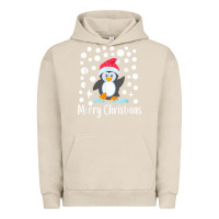 Pigment French Oak penguin merry christmas with snow Urban Hoodie - linhVisuals