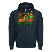 Navy st patricks day loads of truck Zipper Hoodie - AdoDesignShop