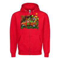 Red st patricks day loads of truck Zipper Hoodie - AdoDesignShop