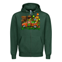 Sports Green st patricks day loads of truck Zipper Hoodie - AdoDesignShop