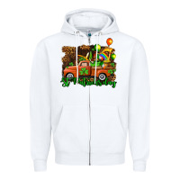 White st patricks day loads of truck Zipper Hoodie - AdoDesignShop