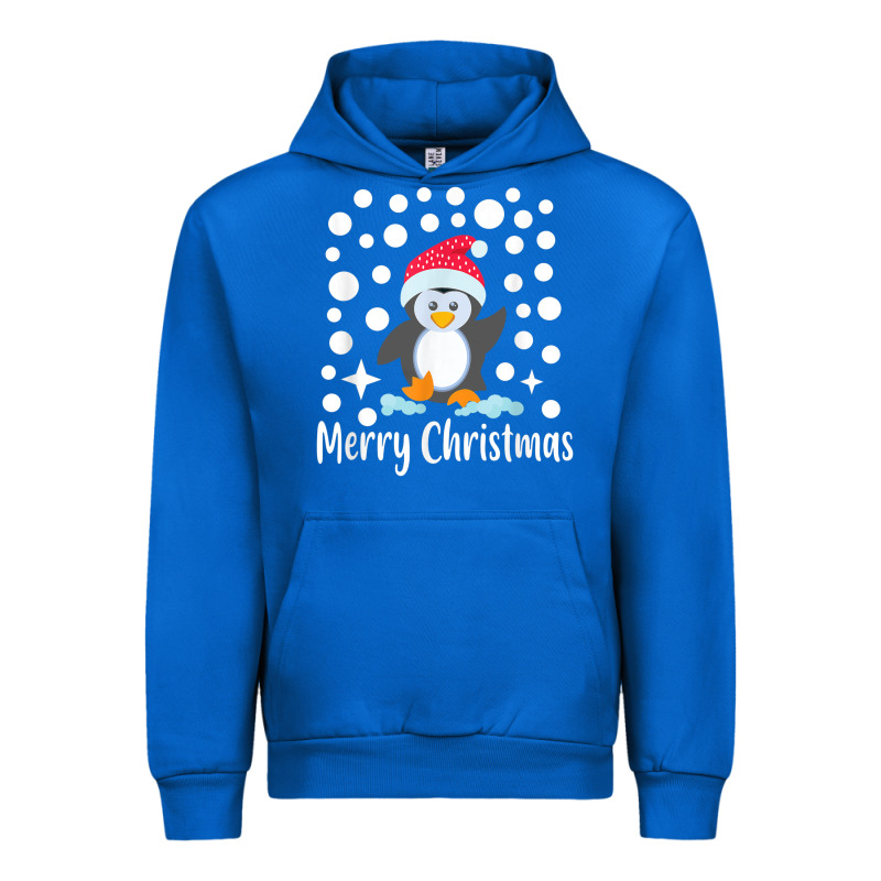 Penguin Merry Christmas With Snow Urban Hoodie by linhVisuals | Teevron