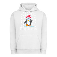 Pigment Lunar Rock penguin merry christmas with snow Urban Hoodie - linhVisuals