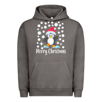 Pigment Tornado penguin merry christmas with snow Urban Hoodie - linhVisuals