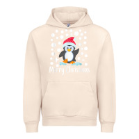 Sandshell penguin merry christmas with snow Urban Hoodie - linhVisuals