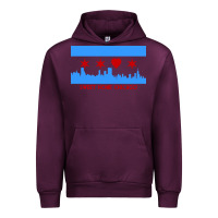 Mauve Wine sweet home chicago Urban Hoodie - linhVisuals