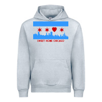 Heather Grey sweet home chicago Urban Hoodie - linhVisuals