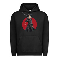 Pigment Black Sword art online -kirito Urban Hoodie - linhVisuals