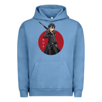 Pigment Pebble Blue Sword art online -kirito Urban Hoodie - linhVisuals