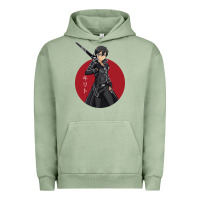 Pigment Oil Green Sword art online -kirito Urban Hoodie - linhVisuals