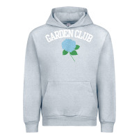 Heather Grey grandmillennial hydrangea style garden club Urban Hoodie - linhVisuals
