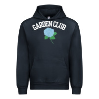 Navy grandmillennial hydrangea style garden club Urban Hoodie - linhVisuals