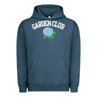 Pigment Midnight Navy grandmillennial hydrangea style garden club Urban Hoodie - linhVisuals
