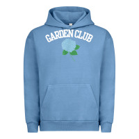 Pigment Pebble Blue grandmillennial hydrangea style garden club Urban Hoodie - linhVisuals