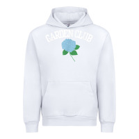 White grandmillennial hydrangea style garden club Urban Hoodie - linhVisuals