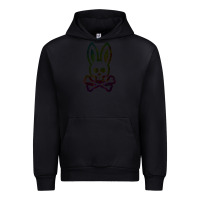Black psychedelic bunny easter day, qsycho bunnies, easter 2022 Urban Hoodie - linhVisuals