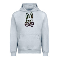 Heather Grey psychedelic bunny easter day, qsycho bunnies, easter 2022 Urban Hoodie - linhVisuals