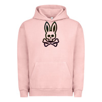 Pigment Salmon psychedelic bunny easter day, qsycho bunnies, easter 2022 Urban Hoodie - linhVisuals