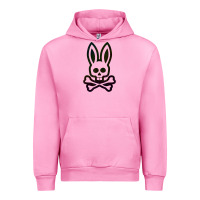 Fuchsia Pink psychedelic bunny easter day, qsycho bunnies, easter 2022 Urban Hoodie - linhVisuals