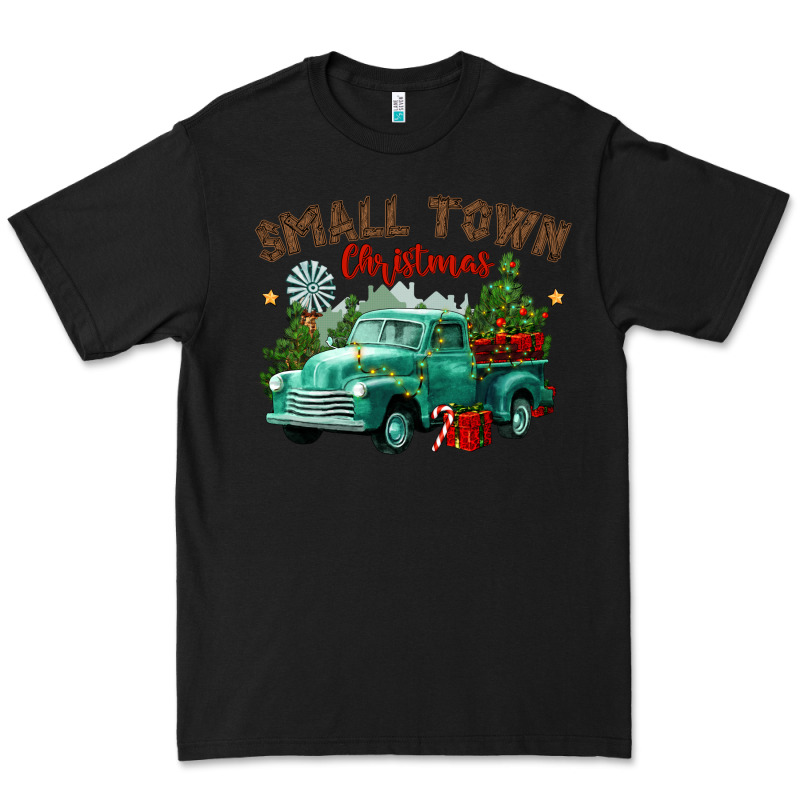 Small Town Christmas Premium Tee by CowGirlArtShop | Teevron