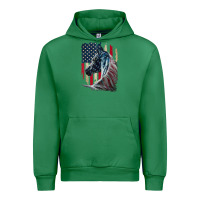 Emerald patriotic horse american flag   horse vintage Urban Hoodie - linhVisuals