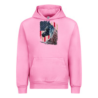 Fuchsia Pink patriotic horse american flag   horse vintage Urban Hoodie - linhVisuals