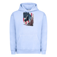 Pigment Grape Ice patriotic horse american flag   horse vintage Urban Hoodie - linhVisuals