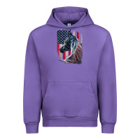 Tulip patriotic horse american flag   horse vintage Urban Hoodie - linhVisuals