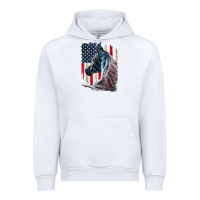 White patriotic horse american flag   horse vintage Urban Hoodie - linhVisuals