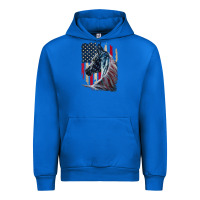 Cobalt patriotic horse american flag   horse vintage Urban Hoodie - linhVisuals