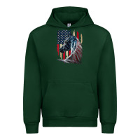 Forest Green patriotic horse american flag   horse vintage Urban Hoodie - linhVisuals