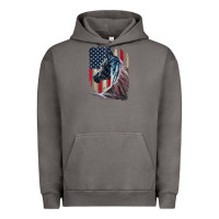 Pigment Tornado patriotic horse american flag   horse vintage Urban Hoodie - linhVisuals