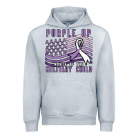 Heather Grey purple up month of the military child Urban Hoodie - linhVisuals