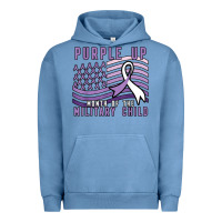 Pigment Pebble Blue purple up month of the military child Urban Hoodie - linhVisuals